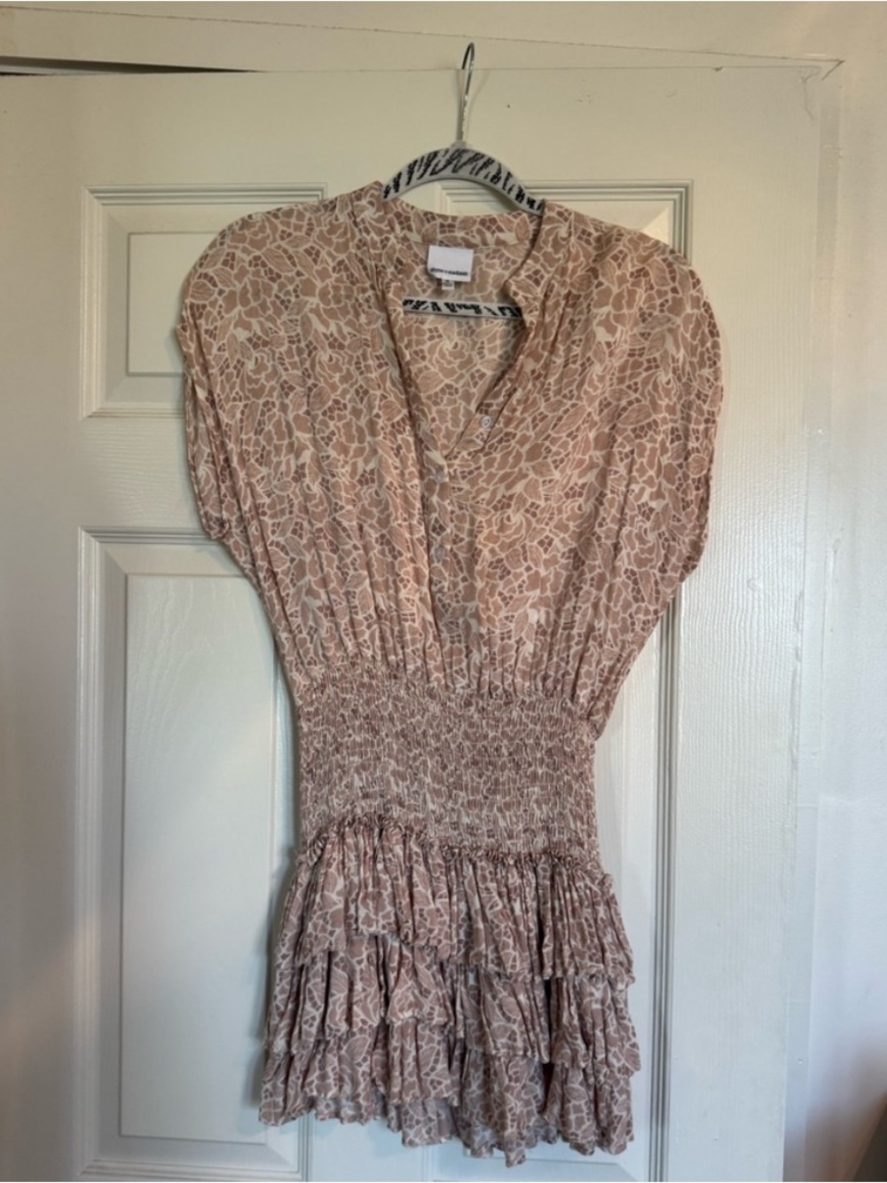 Skylar + Madison Blush Pink Floral V-Neck Dress